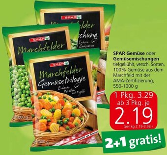 Spar SPAR Gemüse oder Gemüsemischungen 550-1000 g Angebot