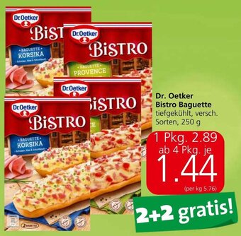 Spar Dr. Oetker Bistro Baguette tiefgekühlt, versch. Sorten, 250 g Angebot