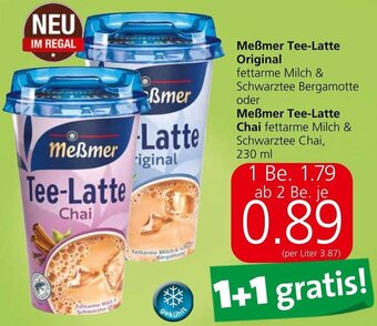 Spar Meßmer Tee-Latte Original oder Meßmer Tee-Latte Chai 230 ml Angebot