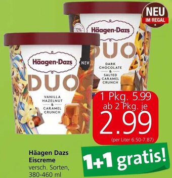 Spar Häagen Dazs Eiscreme versch. Sorten, 380-460 ml Angebot