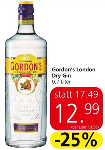 Spar Gordon's London Dry Gin 0,7 Liter Angebot