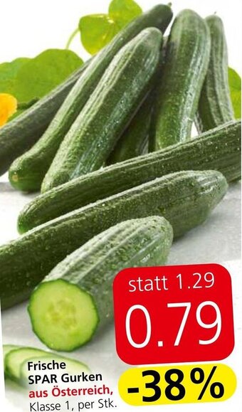 Spar Frische SPAR Gurken aus Österreich, Klasse 1, per Stk. Angebot