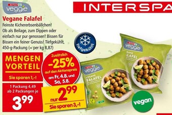 Interspar Vegane Falafel 450- g-Packung Angebot