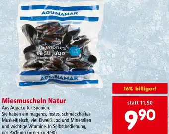Interspar Miesmuscheln Natur Aus Aquakultur Spanien. per Packung Angebot