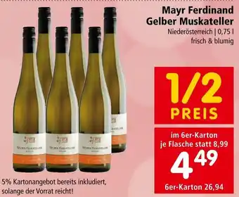 Interspar Mayr Ferdinand Gelber Muskateller Niederösterreich | 0,75 | Angebot