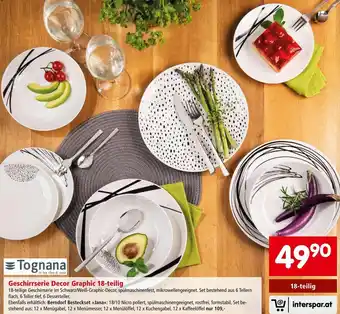 Interspar Tognana Geschirrserie Decor Graphic 18-teilig Angebot