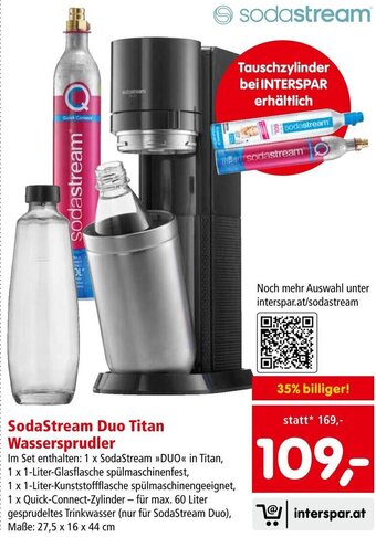 Interspar SodaStream Duo Titan Wassersprudler Angebot