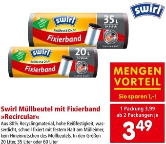 Interspar Swirl Müllbeutel mit Fixierband >>Recircular<< Angebot