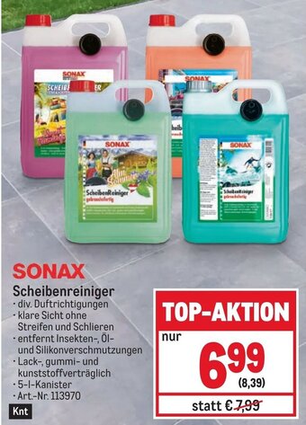 Metro SONAX Scheibenreiniger Angebot