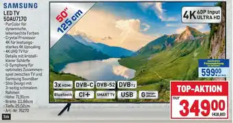 Metro SAMSUNG LED TV 50AU7170 Angebot