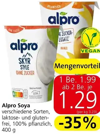 Eurospar Alpro Soya 400 g Angebot
