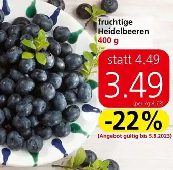 Eurospar fruchtige Heidelbeeren 400 g Angebot