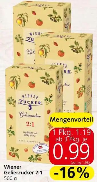 Eurospar Wiener Gelierzucker 2:1 500 g Angebot