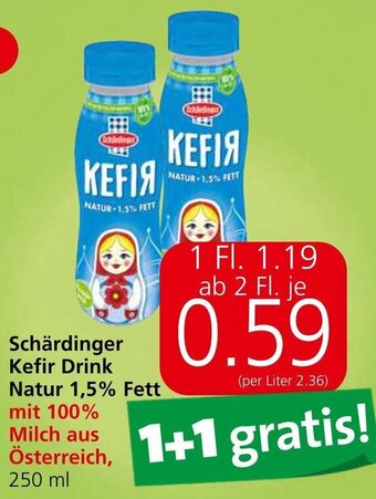 Eurospar Schärdinger Kefir Drink Natur 1,5% Fett Angebot