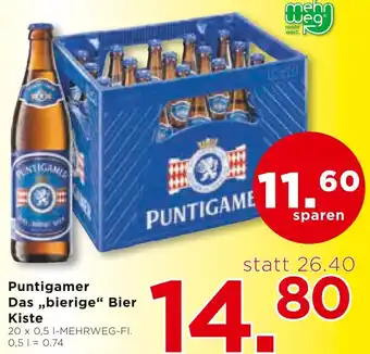 Unimarkt Puntigamer Das ,,bierige" Bier Kiste 20 x 0,5 l Angebot