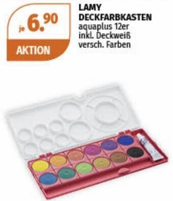 Müller LAMY DECKFARBKASTEN aquaplus 12er inkl. Deckweiß versch. Farben Angebot