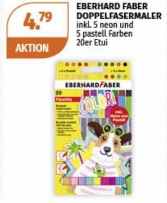 Müller EBERHARD FABER DOPPELFASERMALER inkl. 5 neon und 5 pastell Farben 20er Etui Angebot