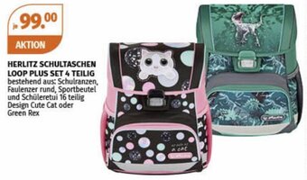 Müller HERLITZ SCHULTASCHEN LOOP PLUS SET 4 TEILIG Angebot
