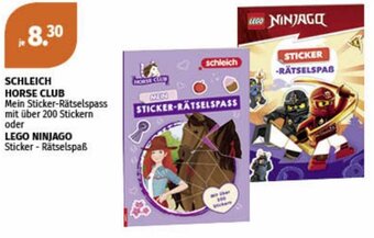 Müller SCHLEICH HORSE CLUB Mein Sticker-Rätselspass mit über 200 Stickern oder LEGO NINJAGO Sticker - Rätselspaß Angebot