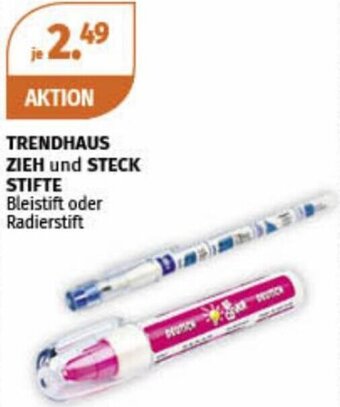 Müller TRENDHAUS ZIEH und STECK STIFTE Bleistift oder Radierstift Angebot