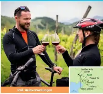 Hofer Reisen Mediterrane weingärten-radtour slowenien Angebot