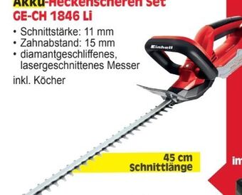 Zgonc Akku-heckenschere ge-ch 1846 li solo Angebot