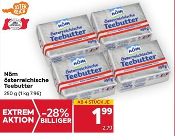 Billa Nöm Österreichische Teebutter 250 g Angebot