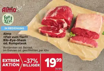 Billa Almo >>Fair zum Tier!<< Rib-Eye-Steak od. Rumpsteak per kilo Angebot