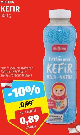 Hofer MILFINA KEFIR 500 g Angebot