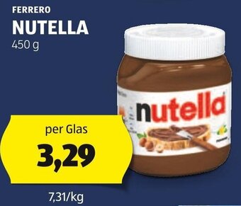 Hofer FERRERO NUTELLA 450 g Angebot
