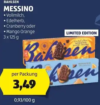 Hofer BAHLSEN MESSINO Vollmilch, 3 x 125 g Angebot