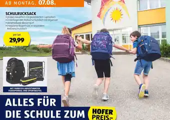 Hofer SCHULRUCKSACK per Set Angebot