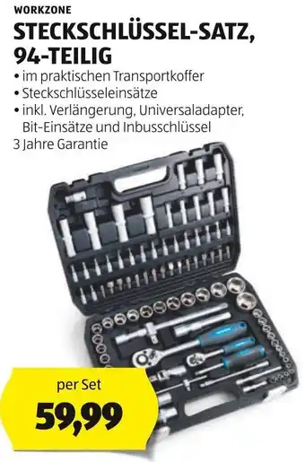Hofer WORKZONE STECKSCHLÜSSEL-SATZ, 94-TEILIG per Set Angebot