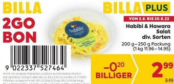 Billa Habibi & Hawara Salat div. Sorten 200 g- 250 g Angebot