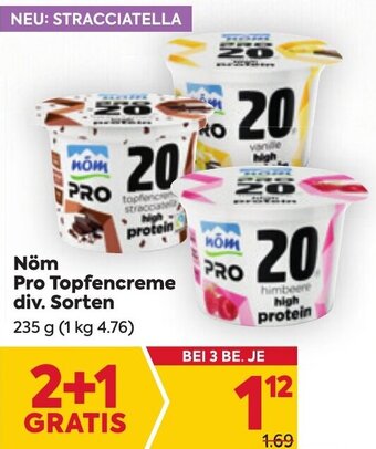 Billa Nöm Pro Topfencreme div. Sorten 235 g Angebot
