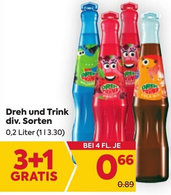 Billa Dreh und Trink div. Sorten 0,2 Liter Angebot
