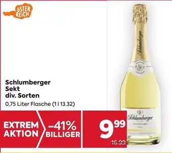 Billa Schlumberger Sekt div. Sorten 0,75 Liter Flasche (1113.32) Angebot