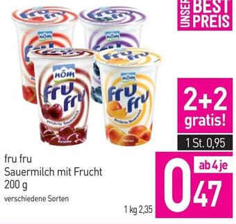 Sutterlüty fru fru Sauermilch mit Frucht 200 g Angebot
