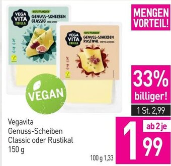 Sutterlüty Vegavita Genuss-Scheiben Classic oder Rustikal 150 g Angebot