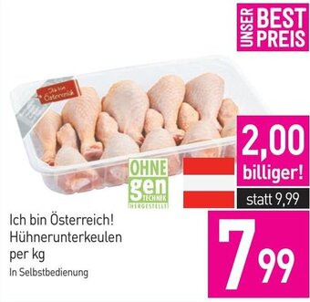 Sutterlüty Ich bin Österreich! Hühnerunterkeulen per kg Angebot