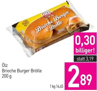 Sutterlüty Ölz Brioche Burger Brötle 200 g Angebot