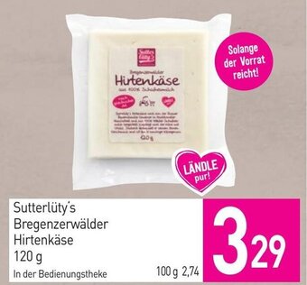 Sutterlüty Sutterlüty's Bregenzerwälder Hirtenkäse 120 g Angebot