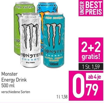 Sutterlüty Monster Energy Drink 500 ml Angebot