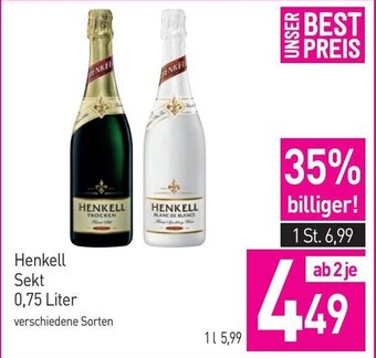 Sutterlüty Henkell Sekt 0,75 Liter Angebot