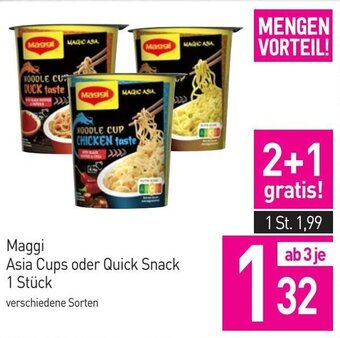 Sutterlüty Maggi Asia Cups oder Quick Snack 1 Stück Angebot