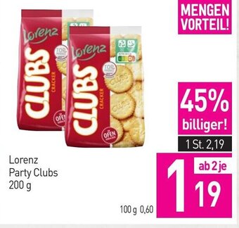 Sutterlüty Lorenz Party Clubs 200 g Angebot