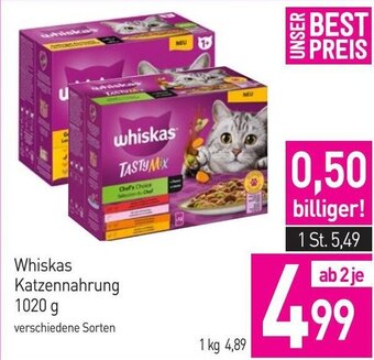 Sutterlüty Whiskas Katzennahrung 1020 g Angebot