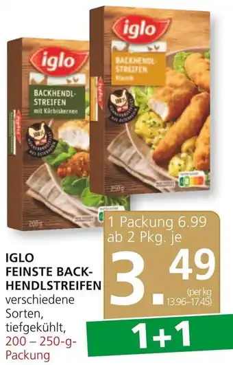SPAR Gourmet IGLO FEINSTE BACK-HENDLSTREIFEN verschiedene Sorten, 200-250-g-Packung Angebot