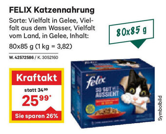 Lagerhaus FELIX Katzennahrung 80x85 g Angebot