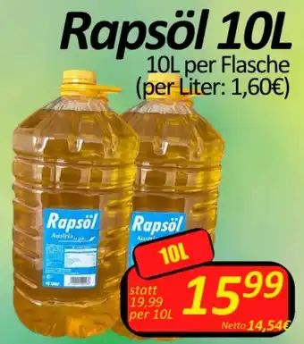 Wurstico Rapsöl 10L Angebot